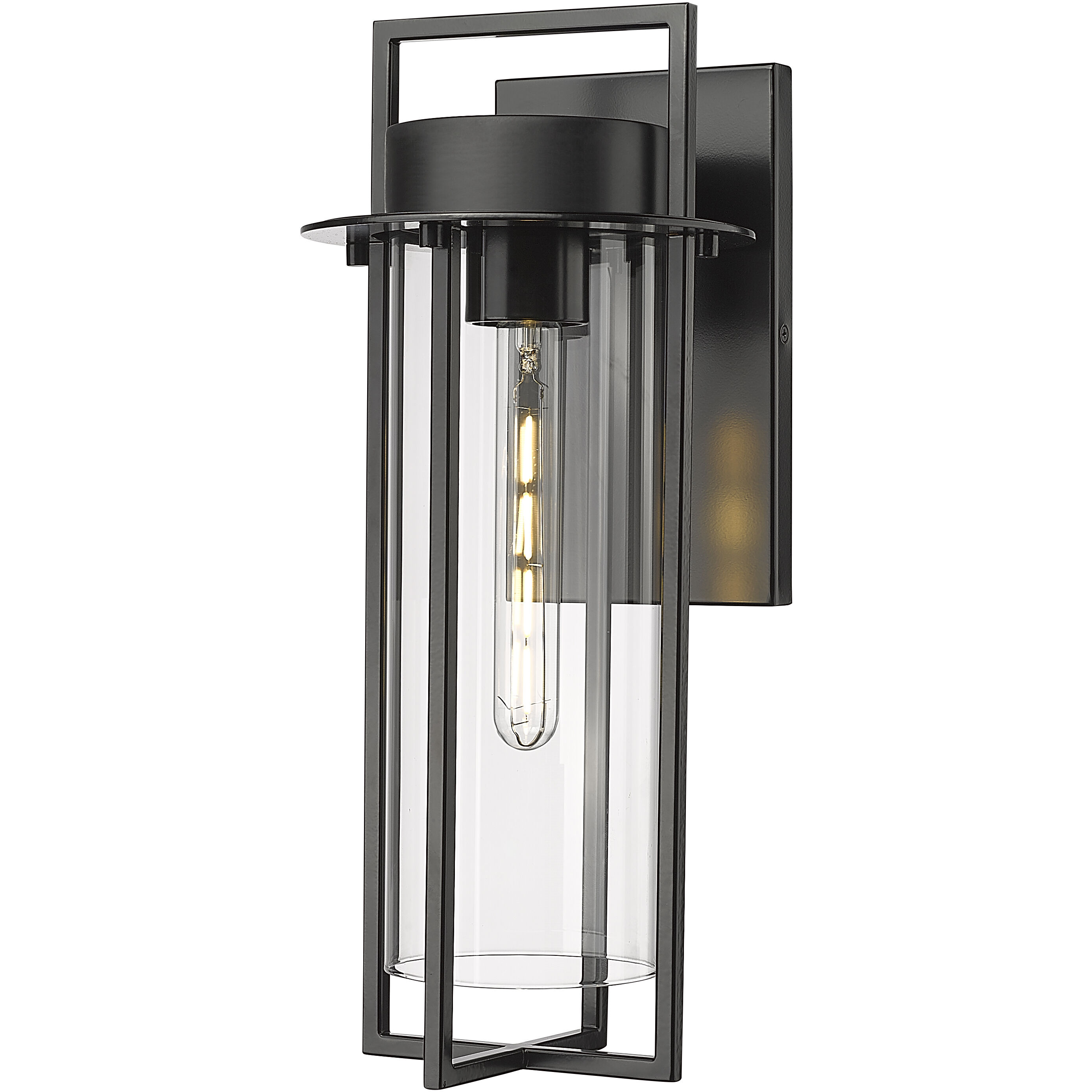 Russell 1 Light 18.75 inch Powder Coated Black Outdoor Wall Sconce